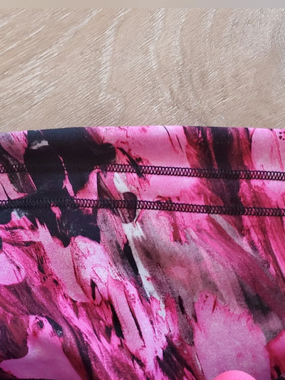 Lululemon Womens Wunder Train High-Rise Leggings Pink Abstract Print SIZE 6